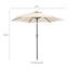 270 cm W X 270 cm D Octagonal Tilt Market Parasol with Crank Lift-27856544