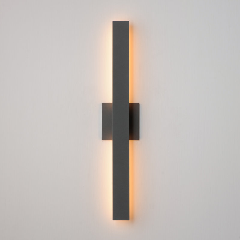 Chesnet-Outdoor Wall Mount, 24" H x 4.5" W x 2.75" D, Architectural Bronze