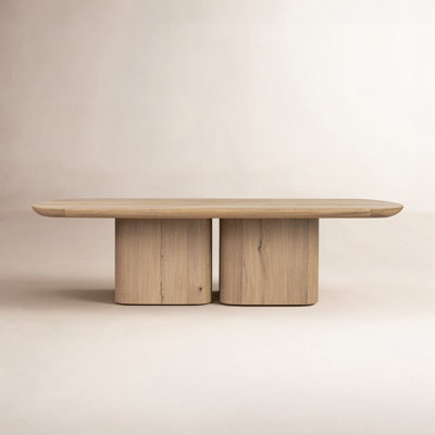 98" Oak Dining Table