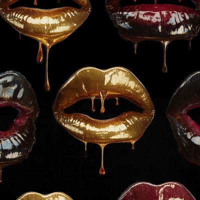Décoration murale brillante Lips