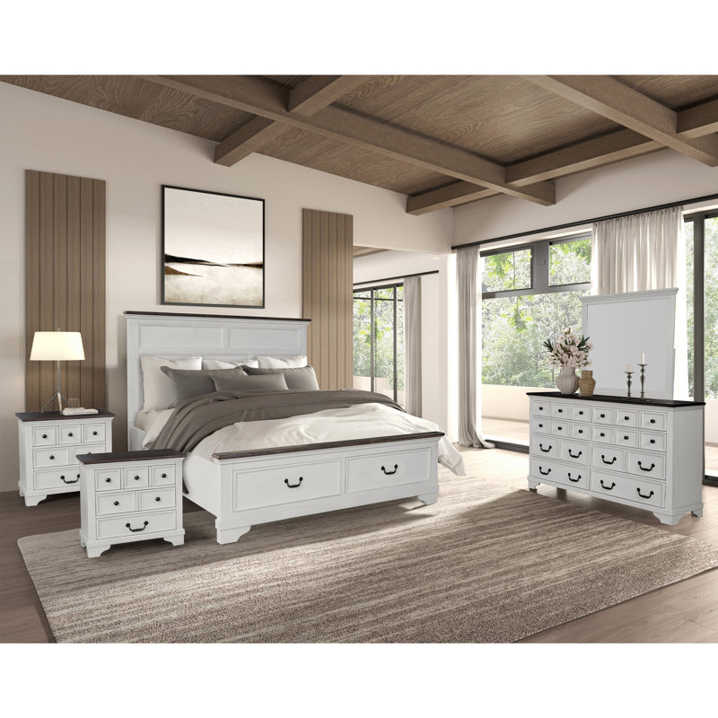 Ensemble de chambre à coucher 5 pièces Collenn, Grand