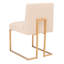 Chaise d'appoint en lin de 19,5 cm de large Ander