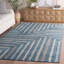 Tapis lavable bleu / ivoire Setebos-462871132