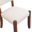 Ensemble de 4 chaises de salle à manger rembourrées, chaises de cuisine ergonomiques avec pieds en bois d'hévéa massif, chaises d'appoint modernes et confortables