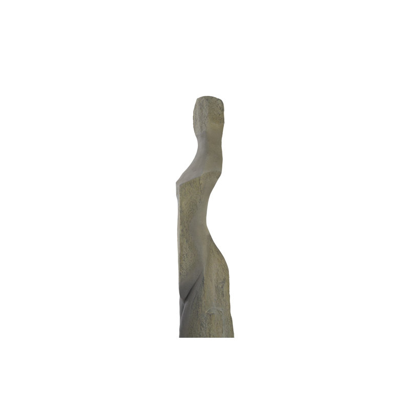 White Stone Cast Women Statue, Gray
