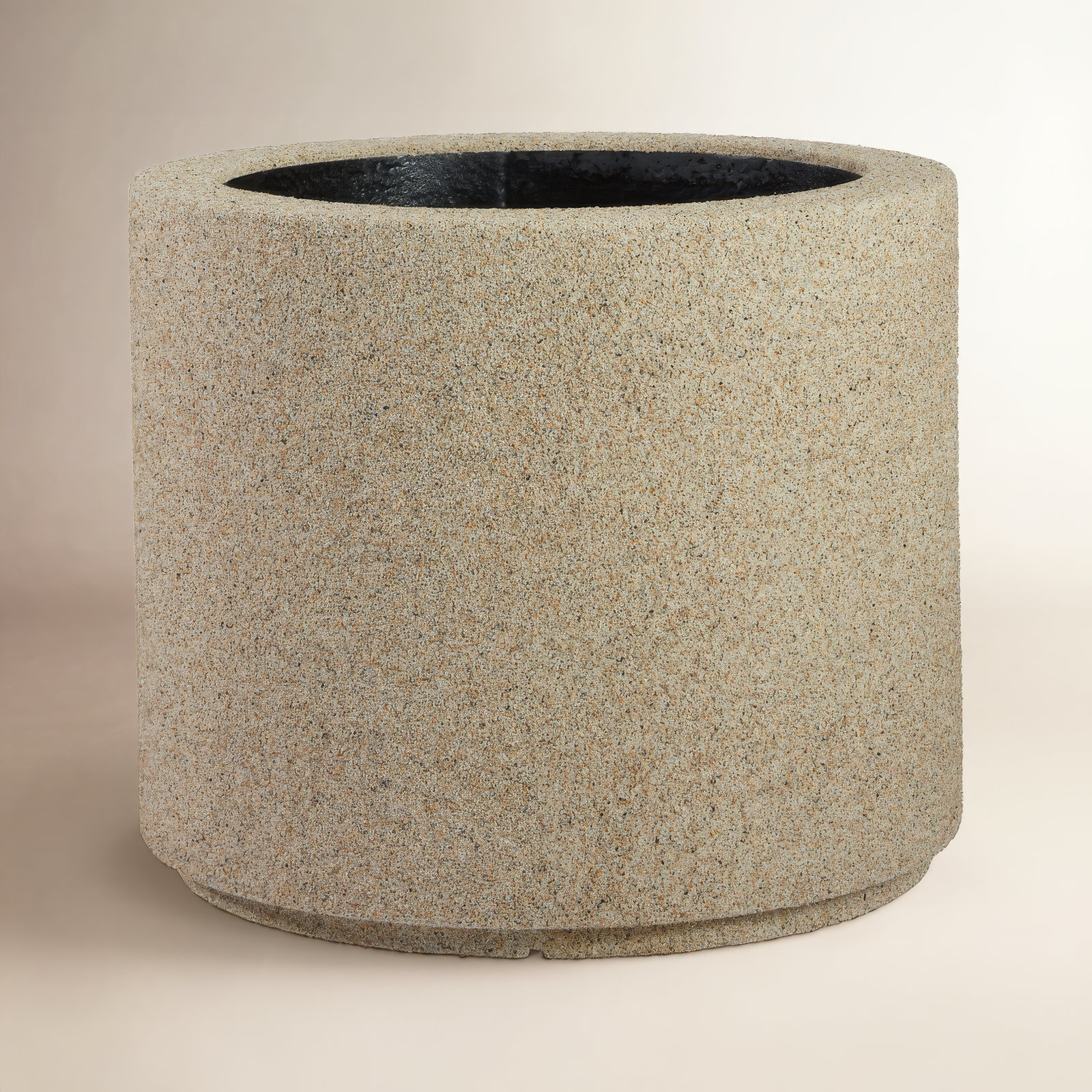 Gita 23" Pot Planter, Sandstone Granite