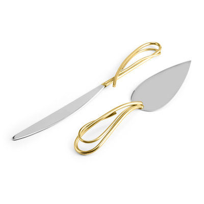 Calla Lily 2 Piece Cake Knife & Server Set