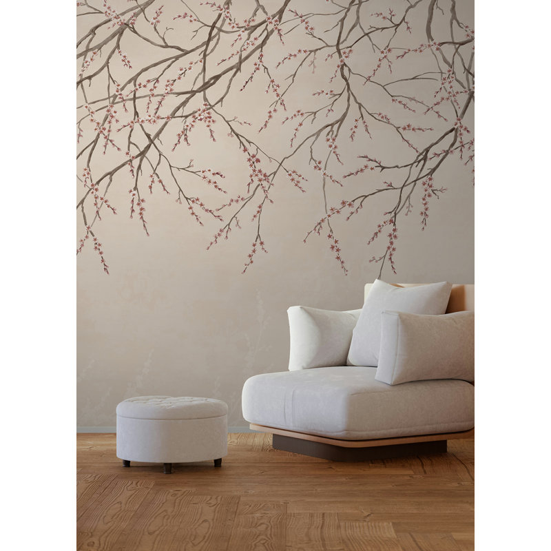 Murale rose Hanami