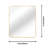 Modern Rectangular Bathroom Wall Mirror