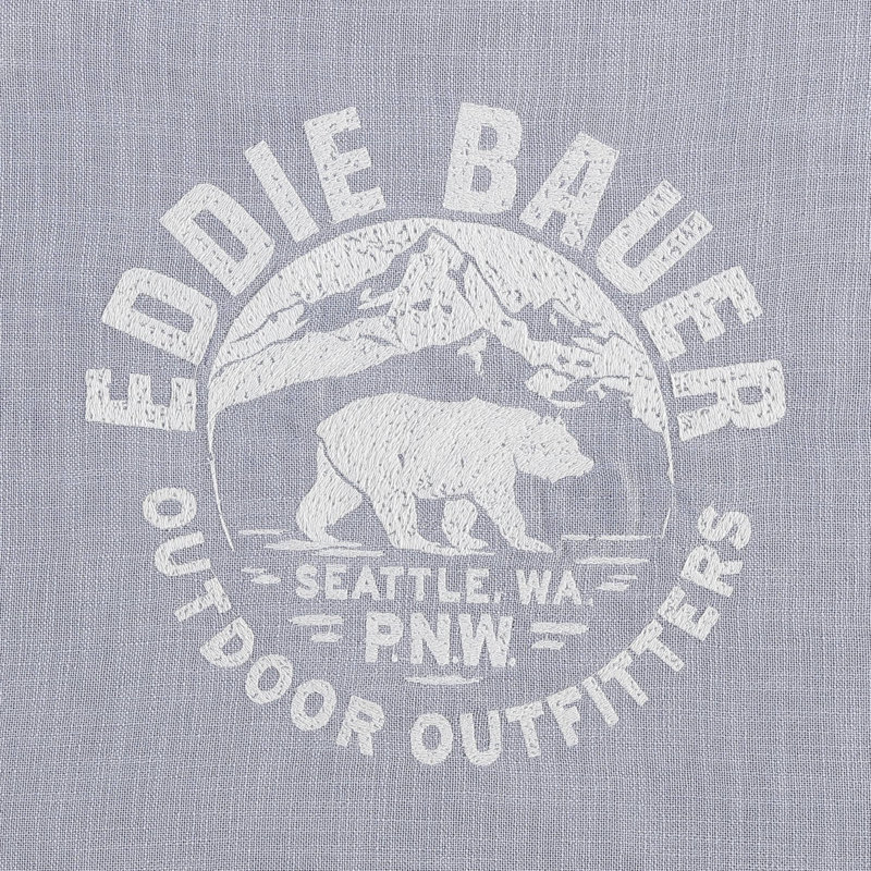 Housse de coussin gris Eddie Bauer