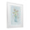 Jolies fleurs dans un vase, reproduction encadrée sous verre, design par Leah Straatsma