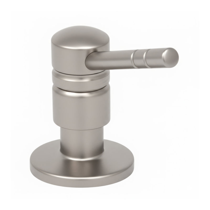 Whitehaus Solid Brass Soap & Lotion Dispenser, Chrome satiné