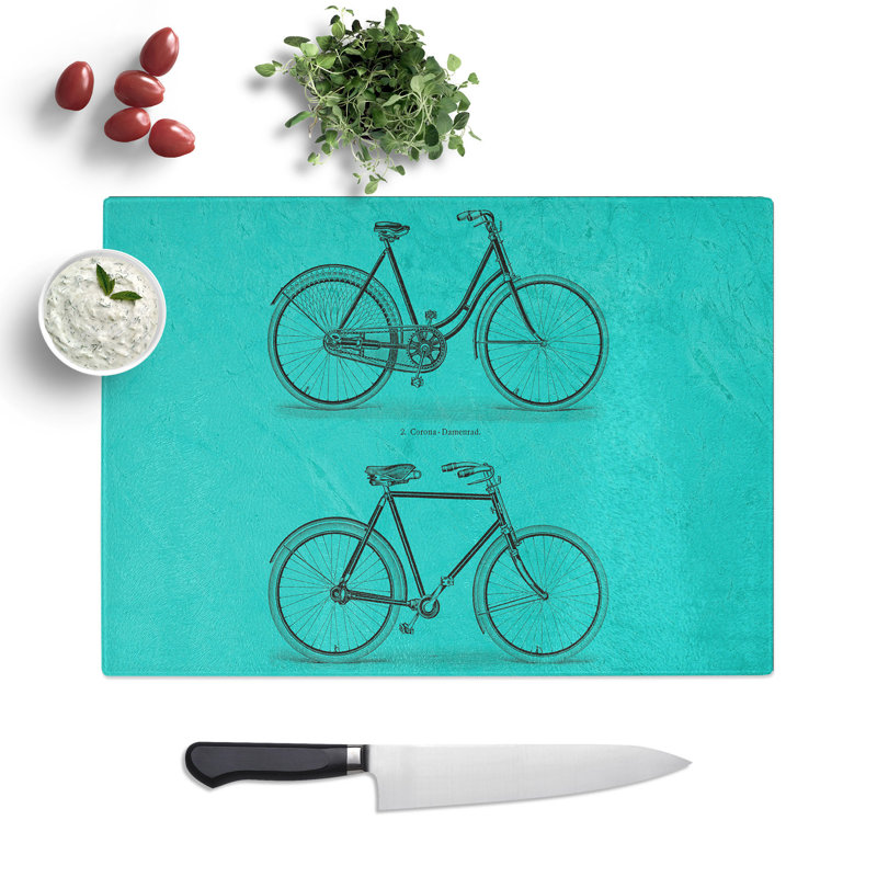 Vintage Bicycles Chopping Board, 28.5cm W x 39cm L