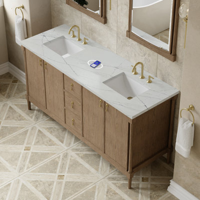 Kinnsden 72" W Double Vanity