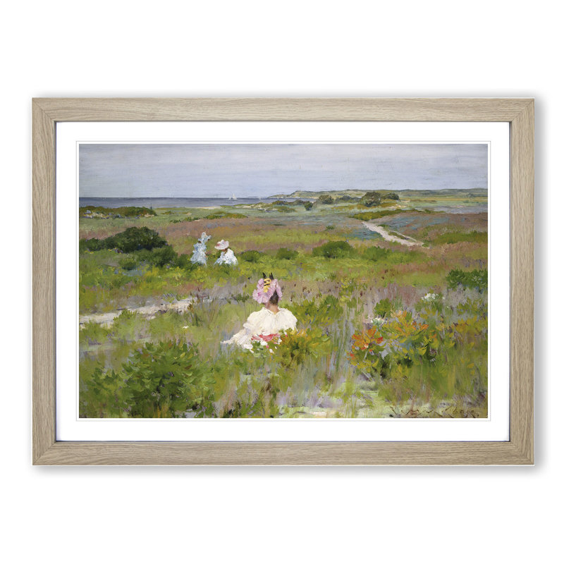 Summer at Shinnecock by William Merritt Chase - Picture Frame Painting, Oak Framed, 36cm H x 48cm W x 2cm D