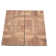 Grade-A DIY 11.5" x 11.5" Teak Wood Interlocking Deck Tile in Natural