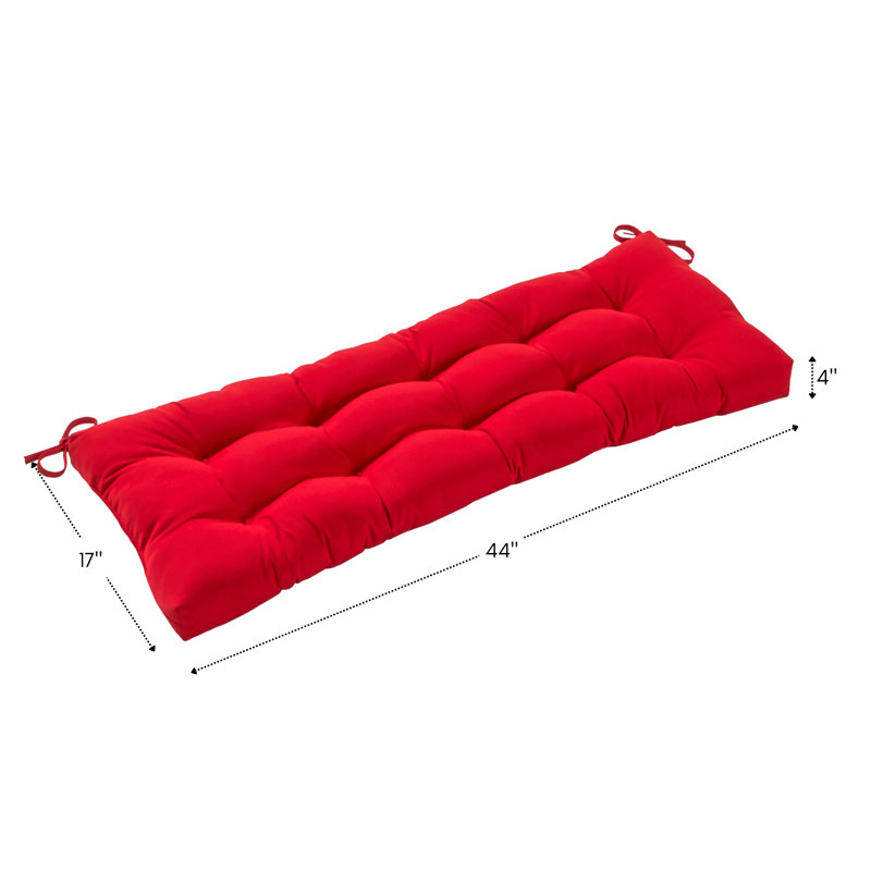 Coussin de balançoire / banc Royzell Sunbrella, Toile Sunbrella® rouge Jockey