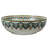 16" Round Artistic Ceramic Vessel Sink – Glossy Above-Counter Basin with Hand-Inspired Printed Pattern-120925185