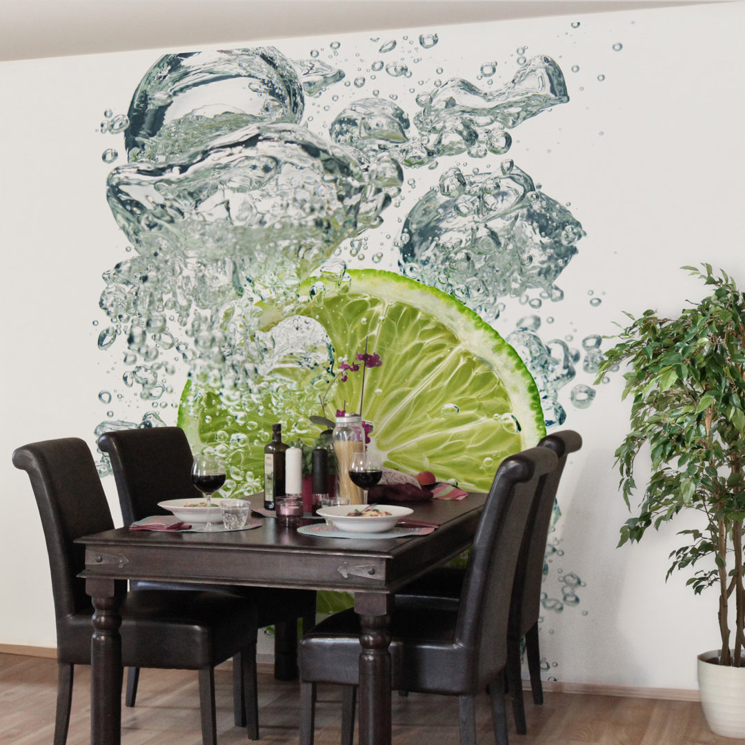Lime Bubbles 1.92m x 192cm Wallpaper