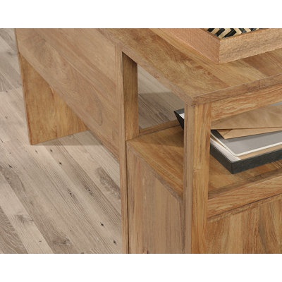Mango Finish L-Shaped Desk