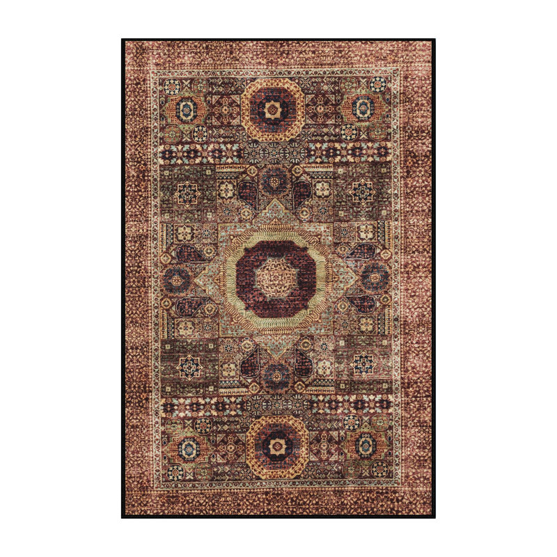 Tapis abstrait 100% lavable à la machine 2364 ABS2364, Rectangle 5 pi x 7 pi