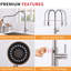 Robinet de cuisine sans contact, mains libres, noir-117581074