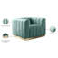 Fauteuil en velours de 38,5 po Tyneside-1883192240