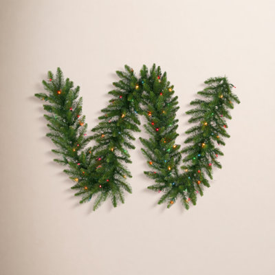 Peabody Pre-Lit Mixed Pine Christmas Garland