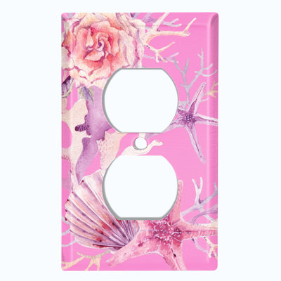 Nautical & Beach Themed 1 - Gang Duplex Outlet Standard Wall Plate
