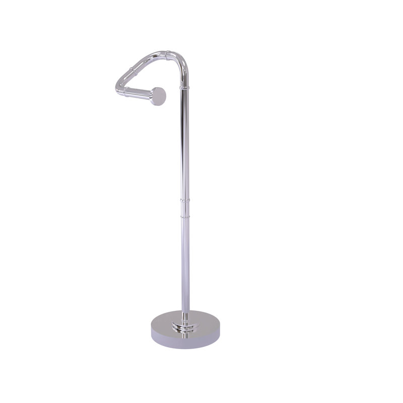 Porte-papier hygiénique sur pied Tioga, Chrome poli