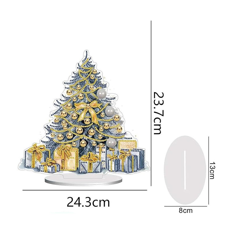 Anko  5D DIY Christmas Tree with Presents Diamond Painting Kit Crystal Rhinestone Acrylic Table Top Decoration (Xmas Tree 2)