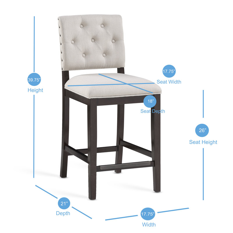 Kettler Counter + Bar Stool, Counter Stool (26” Seat Height)