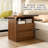 Walnut Nightstand Set Of 2 With Charging Station, 21 Inch Wide Night Stand With Drawers, Modern Bedroom Bedside End Table With Round Corners Anti-collision Design For Dorm, Sofa, Office