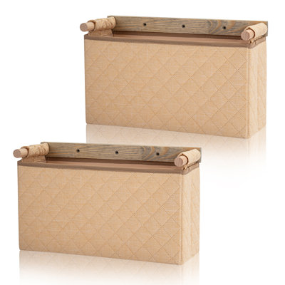 Ensemble de 2 sacs de rangement suspendus - Organisateur de rangement mural, petit
