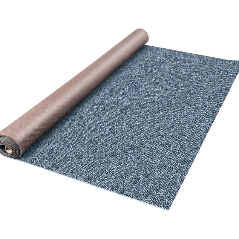 Tapis d'extérieur gris pour bateau de 6 pi x 13,1 pi, antidérapant, à dossier souple, amélioré, facile à nettoyer et à installer