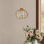 1 - Light Natural Dome Pendant