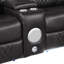 Lacrosse Modern Power Recliner Sectional With Bluetooth Speaker, LED Lights, And Wood & Metal Frame-1349975100