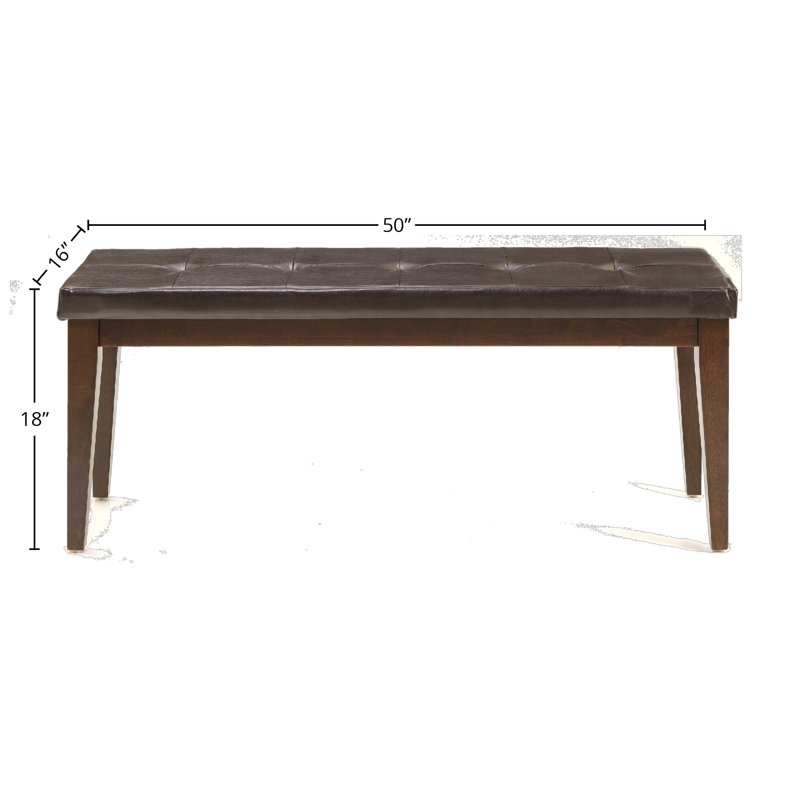 Banc de 50 po de large avec coussin Boneta