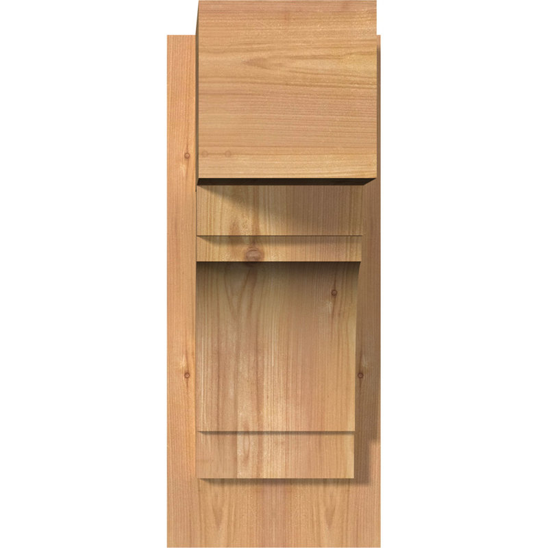 L 8 po x P 14 po x H 18 po, P 14 po x H 18 po, 8" W Western Red Cedar (Rough Sawn)