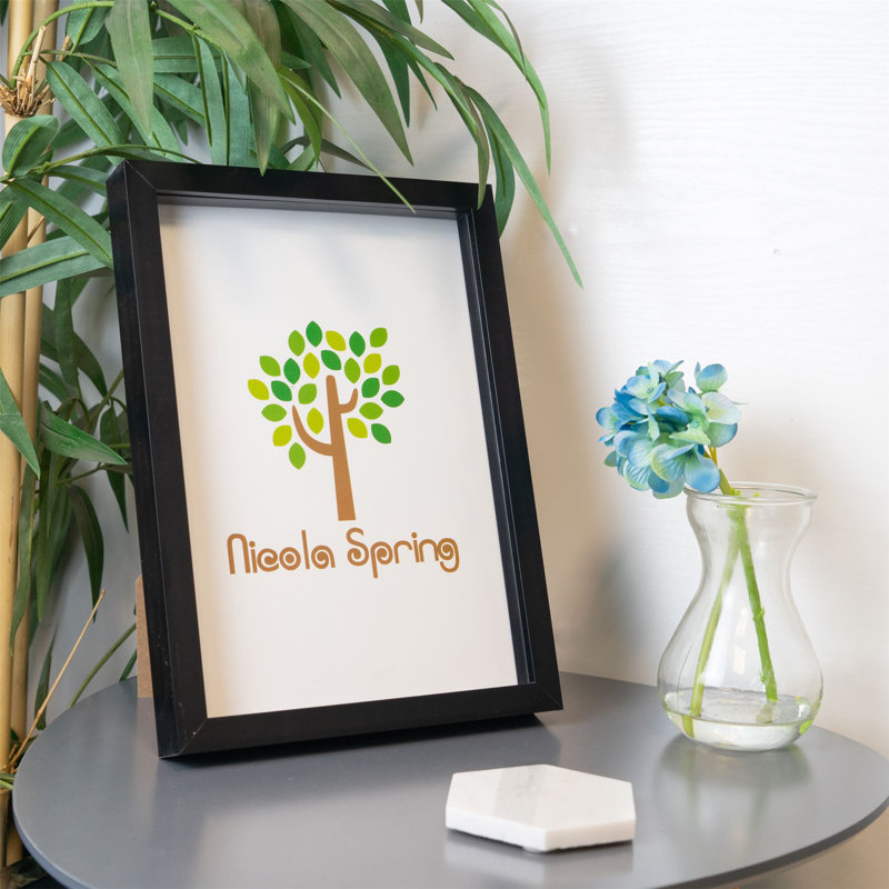Nicola Spring - 3D Box Photo Frames, 32cm H x 23.3cm W x 3.5cm D, Black