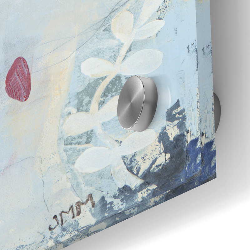 «Flowers No. 3» par Jodi Major, art mural en verre acrylique, H 36 po x l 12 po