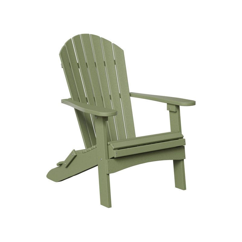 Chaise Adirondack pliante à dossier berlinois Berlin Gardens, Sauge