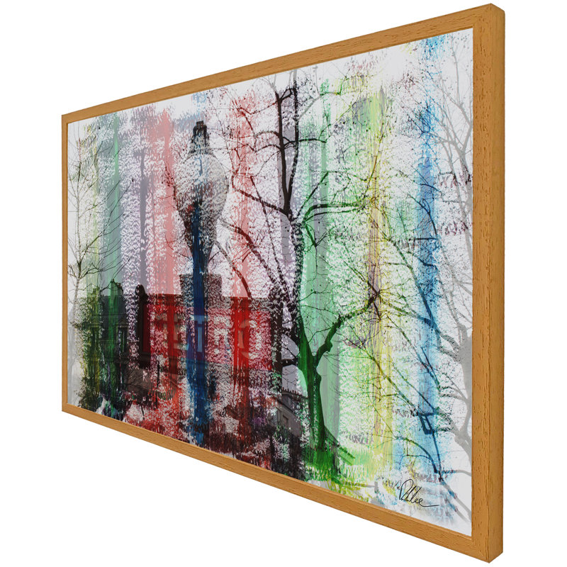 Single Picture Frame Print, 76cm H x 114cm W x 4cm D, Oak