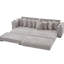Canapé en L en velours côtelé gris de L 110,47 po New Arrived-1452457806