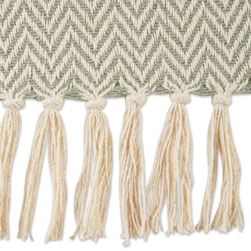 Jeté en coton , Vert