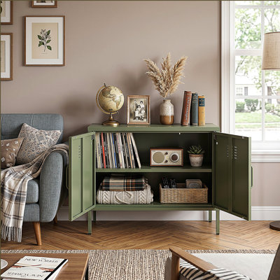 Multi-functional metal storage cabinet