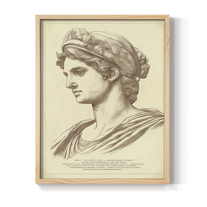 WOMEN Series DCII Framed Print - Solid Wood, H 11 po x l 9 po