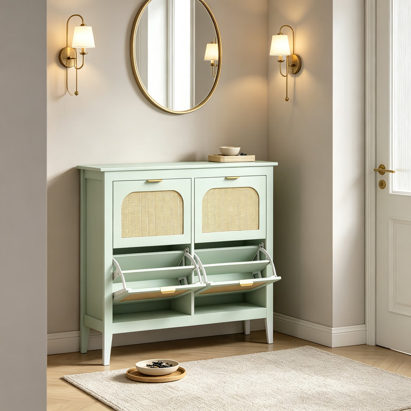 20 Pair Flip Down Shoe Storage