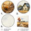 Maison de campagne en automne Wheatfield II - paysage, art mural-824225844-824225854