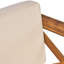 Chaise de style Mid-Century moderne: structure en bois, coussin d'eau, bois facile à nettoyer, coussins, to